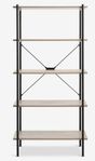 JYSK VANDSBORG shelf - 5 shelves, light oak/black