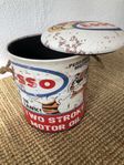 Retro! Pall med förvaring med ESSO-logga