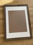 Brun träram 50x 70 cm