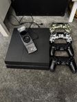 playstation 4 med 4st kontroller