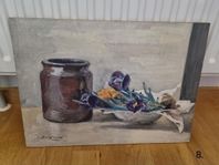 Krokusblommor konst - I. Berglund.
