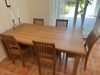 Matbord inkl 10 stolar