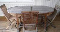 Trädgårdsmöbler / Matgrupp i Teak Schou