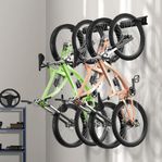 VEVOR Cykelförvaring 4st Cyklar. Vertikalt fäste för cykl