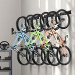 VEVOR Cykelförvaring 6st Cyklar. Vertikalt fäste för cykl