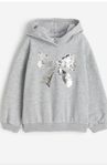 H&M grå hoodie, storlek 122/128