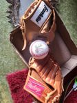 2 stycken Baseboll handske Basebollhandske med boll 