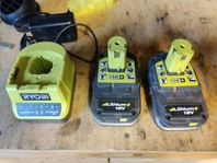 2st Ryobi 18v 2.5Ah och en laddare