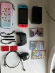 Nintendo switch med tillbehör 