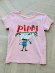 Pippi Långstrump T-shirt rosa strl 86