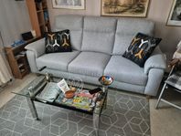 Soffa. 3-sitssoffa. Tygsoffa.
