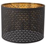 IKEA NYMÖ Lampskärm, svart/mässingsfärgad, 44 cm