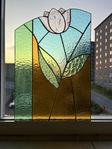 Unika handgjorda glaspaneler i färgat konstglas