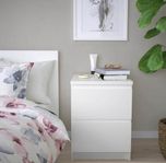 Sängbord Ikea vita
