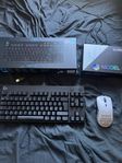 logitech pro tangentbord och en glorious o gaming mus 