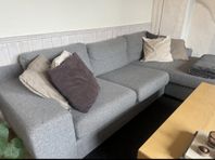 Soffa med vändbar divan