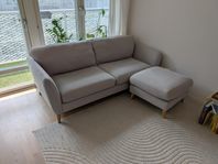 3-sits soffa + fotpall Mio Bridge