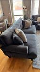 sammet soffa 