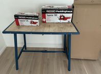 Arbetsbänk RIDGID samt skruvstäd 120 & 160mm 