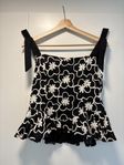 Svartvit blus