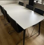 Bord Mio + stolar IKEA