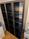 IKEA Kallax Hyllor (äldre modell) – 3 st, mörkbruna