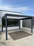 Exklusiv pergola i aluminium 330 x 380 cm