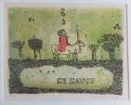 Madeleine PYK Signerad litografi "Se Sauve"