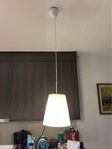 Taklampa 3 st ikea basisk vit glasskärm