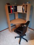 Datorbord/Skrivbord med kontorsstol