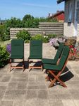 Klaffstolar i hardwood