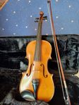 4/4 violin fiol Hopf med stråke och fodral