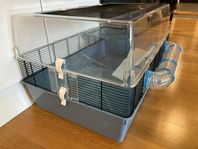 Hamsterbur med massor av tillbehör