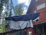 flugtäcke med halv regntäcke 2 st