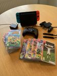 Nintendo Switch fint skick + 10 spel