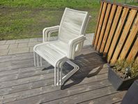 Ikea Väsman karmstol utomhus vit