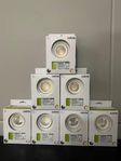 7 st. Zebra Downlight Light 6W komplett LED