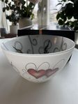 Nybro Crystal ink skål 24 cm heart