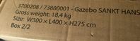 Paviljong B3xL4x grå