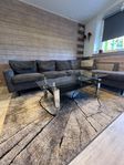 Soffbord i glas & metall