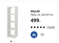 Kallax hylla omonterad - nyskick