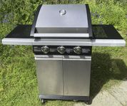 Gasolgrill Sunwind Memphis 3000 Silver, inklusive gasoltub