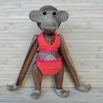 Kay Bojesen Bikini som passar på Lilla träapan handarbete 