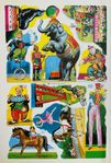 Vintage Bokmärkesark Cirkus 1970-tal 