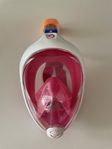 Snorkelmask rosa barn