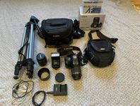 Canon EOS 1100D med mycket tillbehör