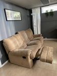 Recliner, soffa + fåtölj