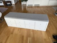 IKEA KALLAX bänk med specialsydd sittdyna