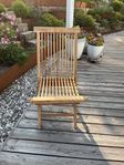 4 st teak utomhusstolar