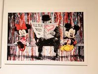 Canva tavle med micky figur 